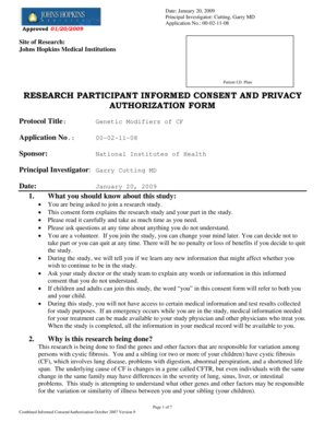 Research Participant Informed Consent Form
