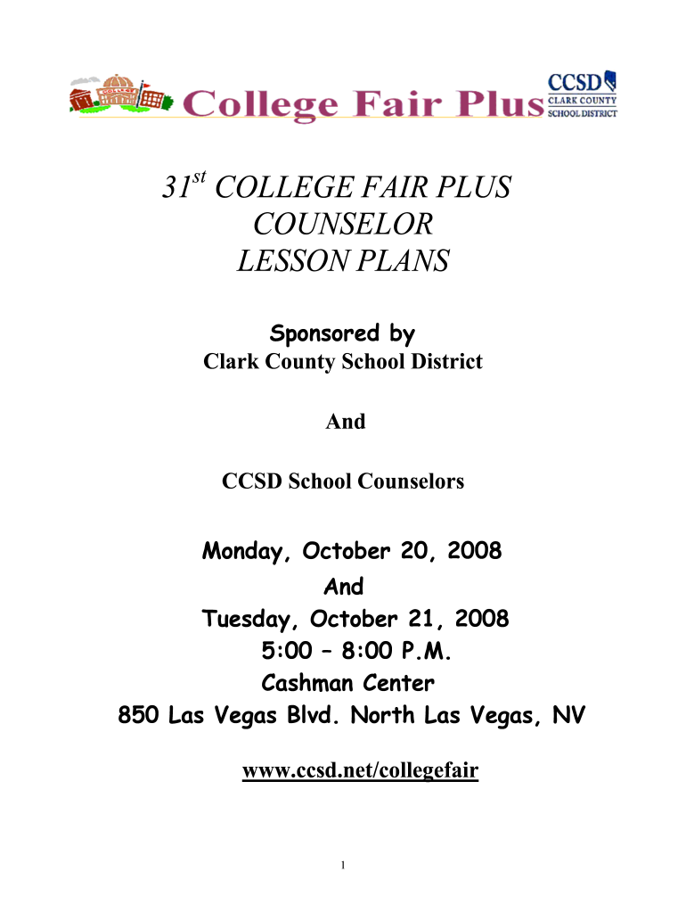 online college fair Preview on Page 1