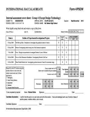 forms to fill ib