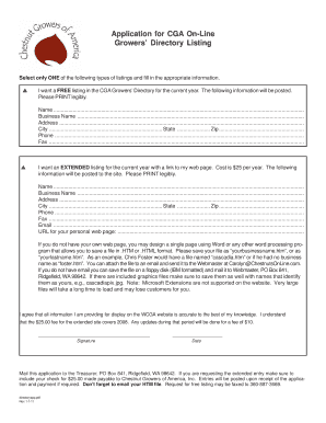 Dotted paper printable a4 pdf - Application for CGA On-Line Growers' Directory Listing - Chestnut ...