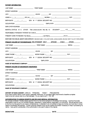 Patient Information Form