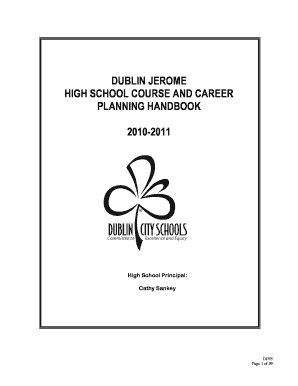 Dublin jerome course handbook
