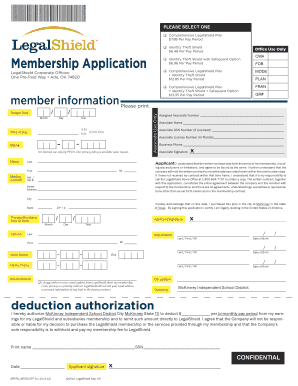 LegalShield Membership Application