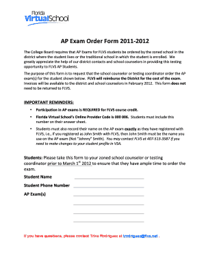 Flvs ap exam order form 2019