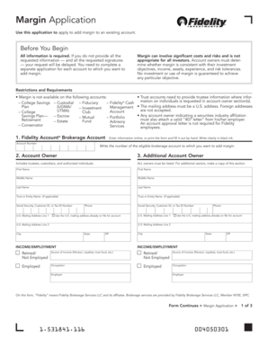 Fidelity Margin Application