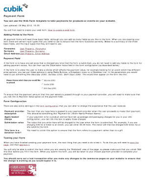 Payment Form Template