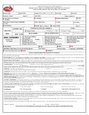 Reservation Form - Tauck