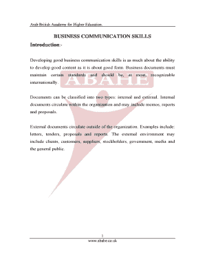 arab british academy for higher educations business communication skills form
