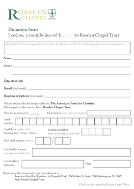 Donation Form