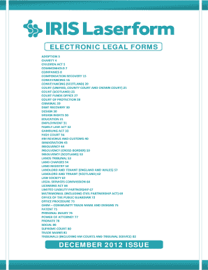 UK Legal Form Order Form