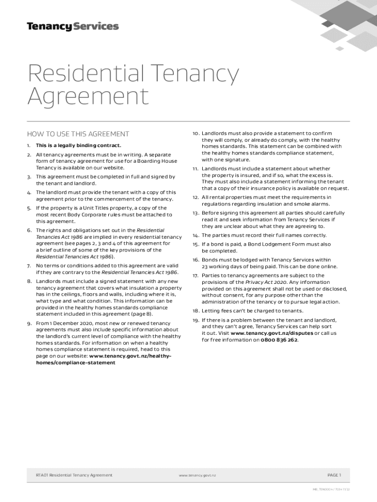 arla tenancy agreement Preview on Page 1