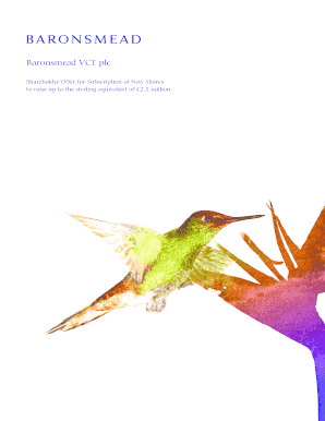 Baronsmead VCT application form - Bestinvest