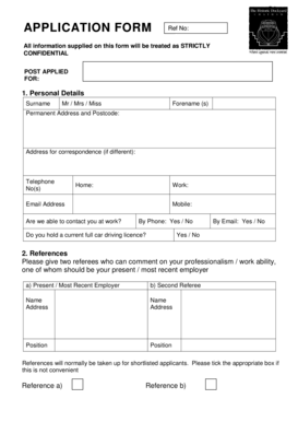 Job Application Form