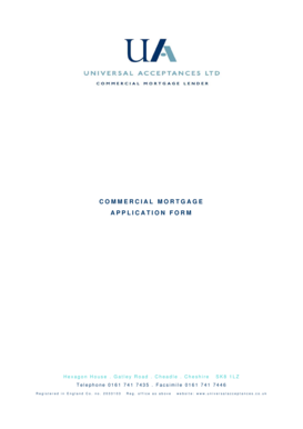 Commercial Mortgage Application Form
