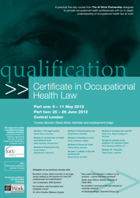 A practical five-day course from The At Work Partnership designed