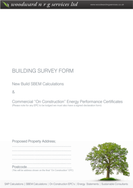 Building Survey Form