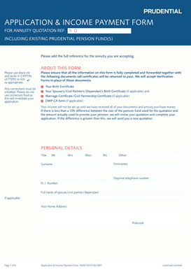 Annuity Application Form