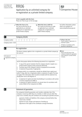 UK RR06 Form