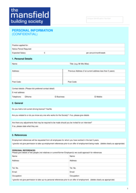 Employment Application Form