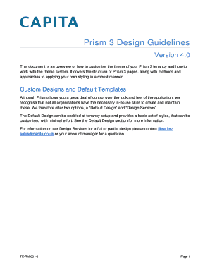 Prism design guidelines - Capita Software and Managed Services - capita-softwareandmanagedservices co