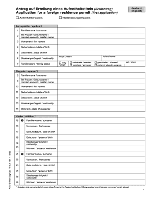 German Residence Permit Application