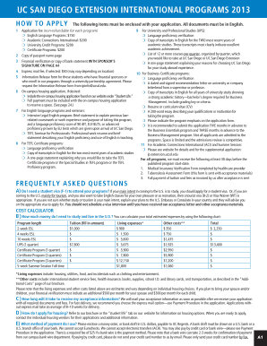 UC San Diego Extension International Programs Application