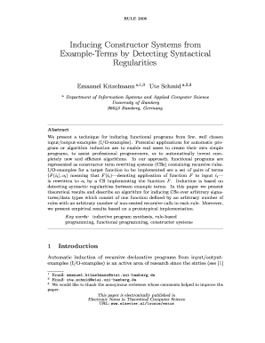 Inducing Constructor Systems from Example-Terms by Detecting ... - cogsys wiai uni-bamberg