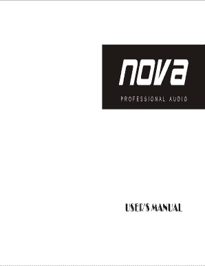 Professional Audio Amplifier User Manual