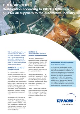 ISO/TS 16949 Certification Application