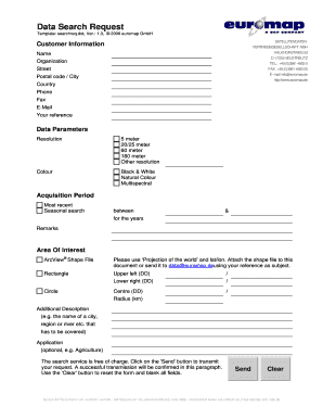 Satellite Data Request Form