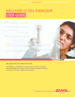 DHL eMailShip Shipment Form
