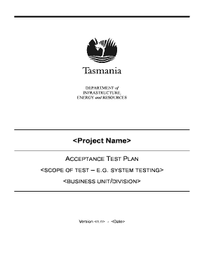 Template - Acceptance Test Plan.doc