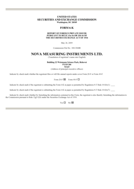 UNITED STATES SECURITIES AND EXCHANGE COMMISSION Washington, DC 20549 FORM 6K REPORT OF FOREIGN PRIVATE ISSUER PURSUANT TO RULE 13a16 OR 15d16 OF THE SECURITIES EXCHANGE ACT OF 1934 May 26, 2009 Commission File No - mayafiles tase co