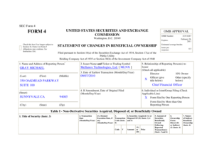 SEC Form 4 Statement of Changes in Beneficial Ownership