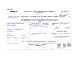 SEC Form 4 Statement of Changes in Beneficial Ownership