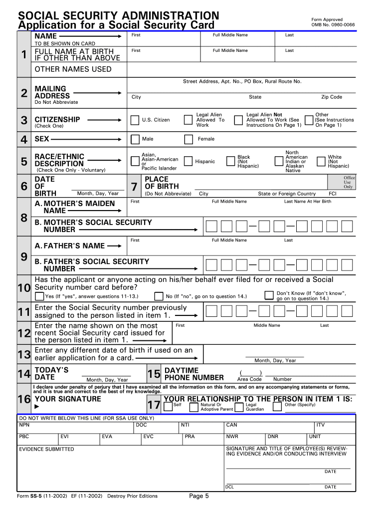 Omb No 25 25 - Fill Online, Printable, Fillable, Blank  pdfFiller Intended For Social Security Card Template Pdf