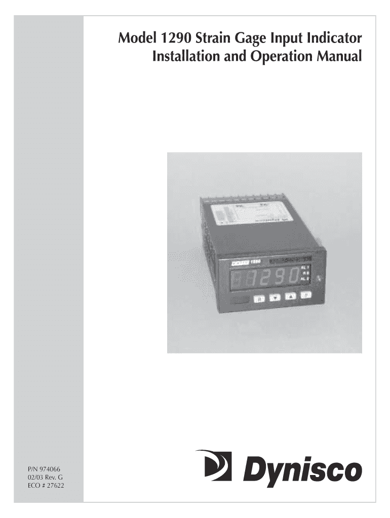 dynisco 1380 manual pdf Preview on Page 1