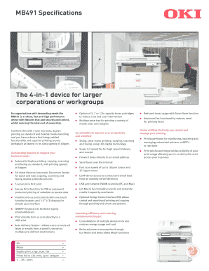 oki mb491 brochure pdf form