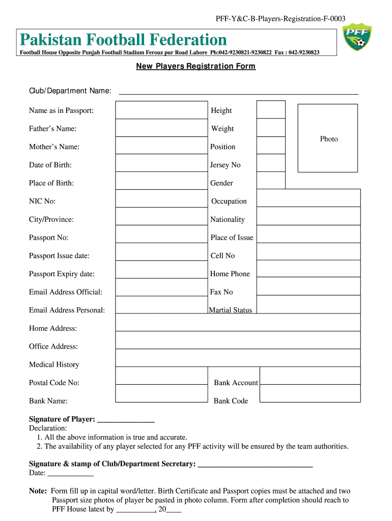 football form Preview on Page 1