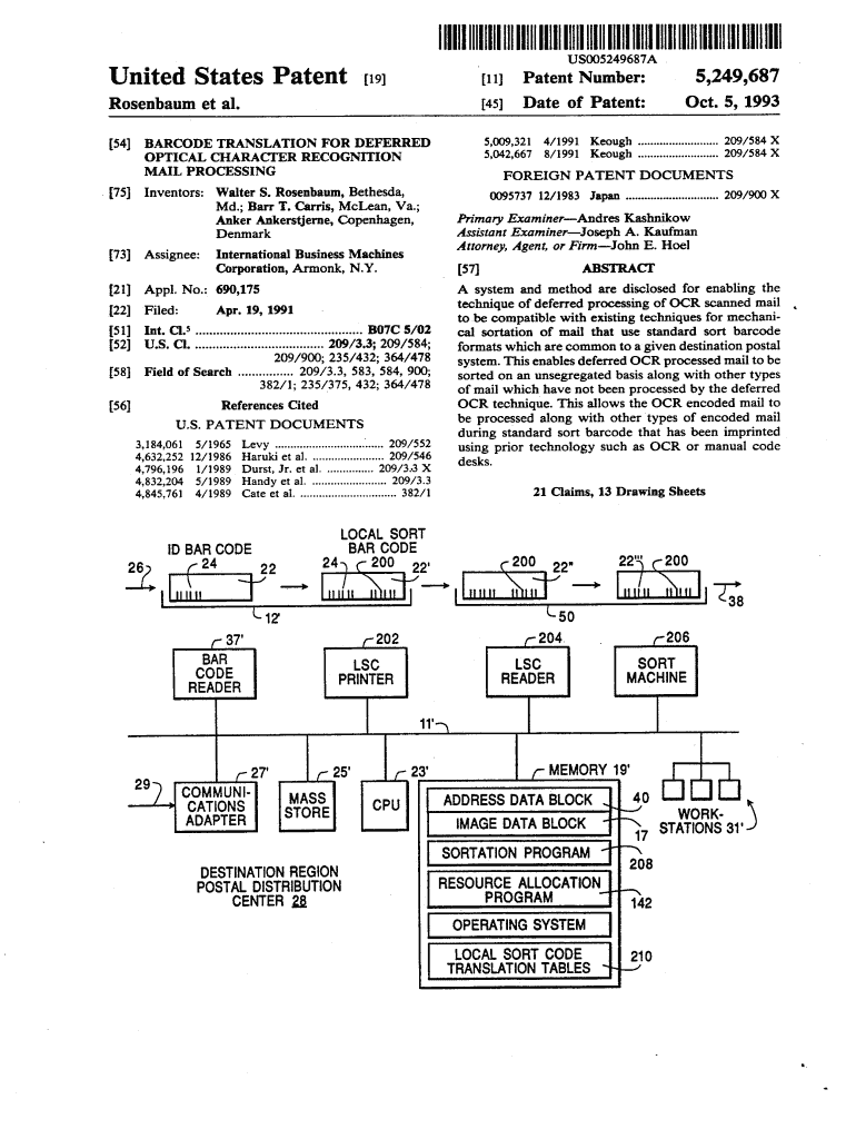 Fillable Online Barcode translation for deferred optical character