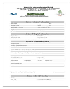 Prior approval form.FH10 - New Jubilee Insurance Company Limited