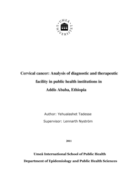 Cervical cancer Analysis of diagnostic and therapeutic