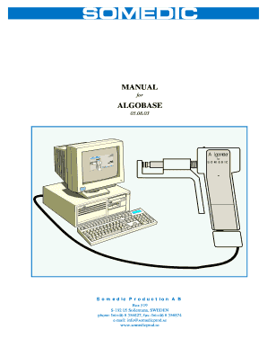MAN UAL ALGOBASE - Somedic Production AB