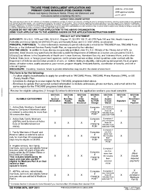 TRICARE Prime Enrollment Application
