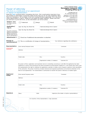 Power of Attorney Notification