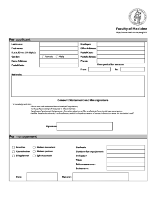 basic personal information form