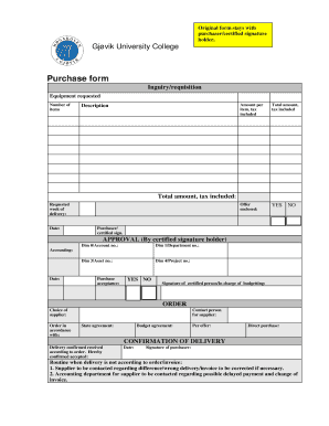 Purchase Form