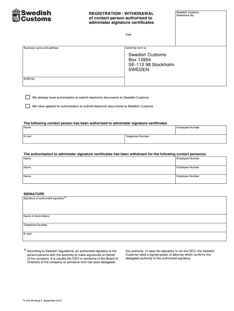 404 36 kontaktperson eng for word sep 2012 ffd - Tullverket Preview on Page 1