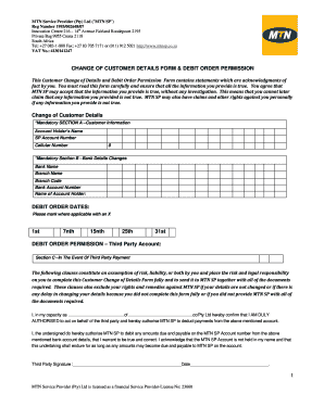 Change report form - mtn insurance claim form