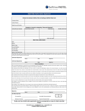 Debit Order Authorisation Agreement